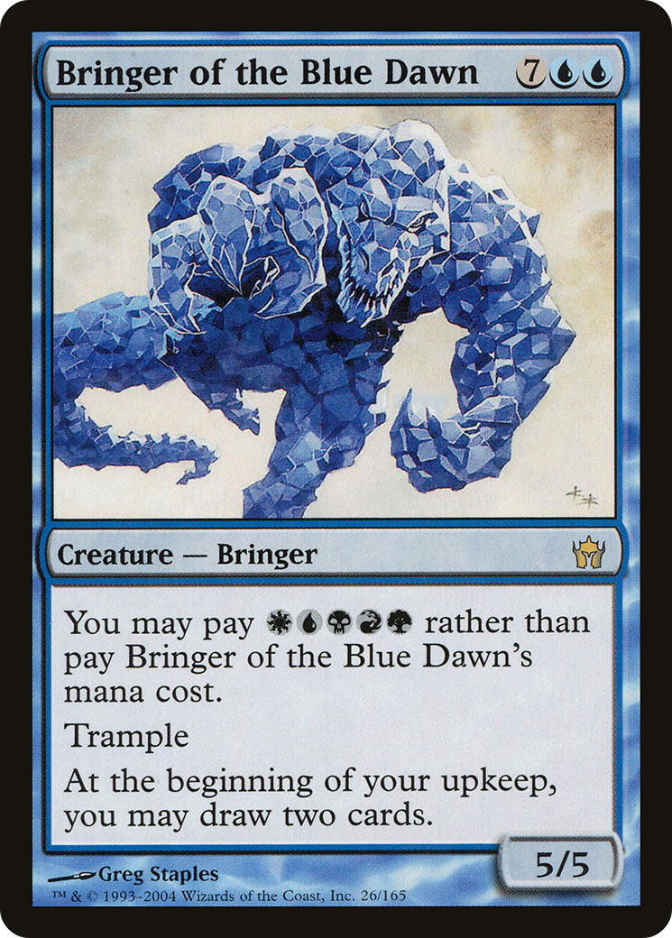 Image of Bringer of the Blue Dawn (5DN-026) - Fifth Dawn Foil