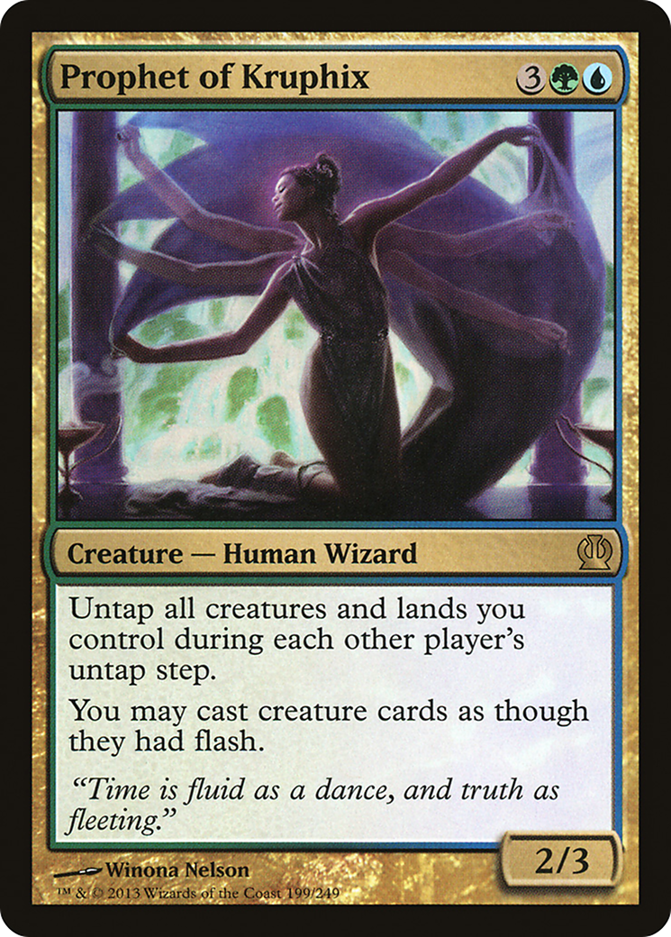 Image of Prophet of Kruphix (THS-199) - Theros Foil