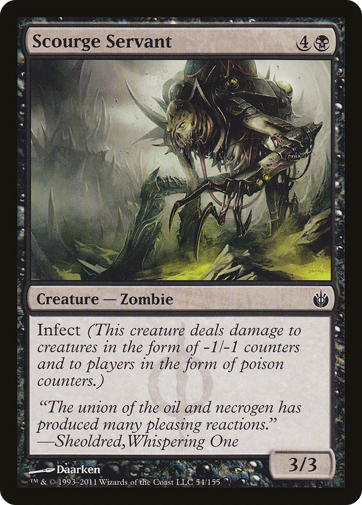 Image of Scourge Servant (MBS-054) - Mirrodin Besieged Foil