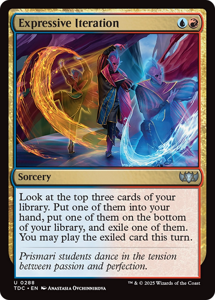 Image of Expressive Iteration (TDC-288) - Commander: Tarkir: Dragonstorm