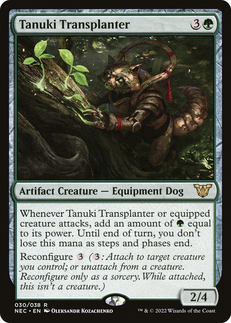 Image of Tanuki Transplanter (NEC-030) - Neon Dynasty Commander