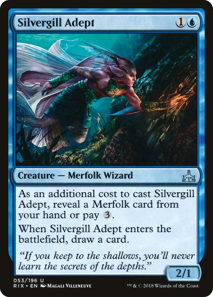 Image of Silvergill Adept (RIX-053) - Rivals of Ixalan