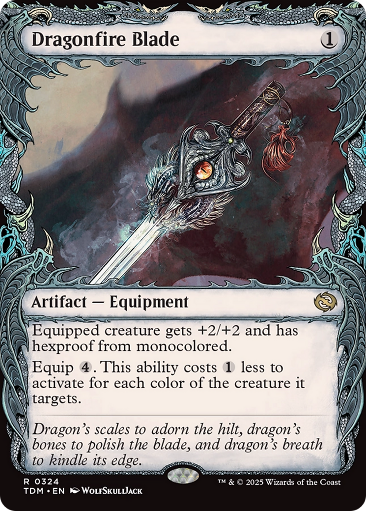 Image of Dragonfire Blade (Showcase) (TDM-324) - Tarkir: Dragonstorm: (Showcase) Foil