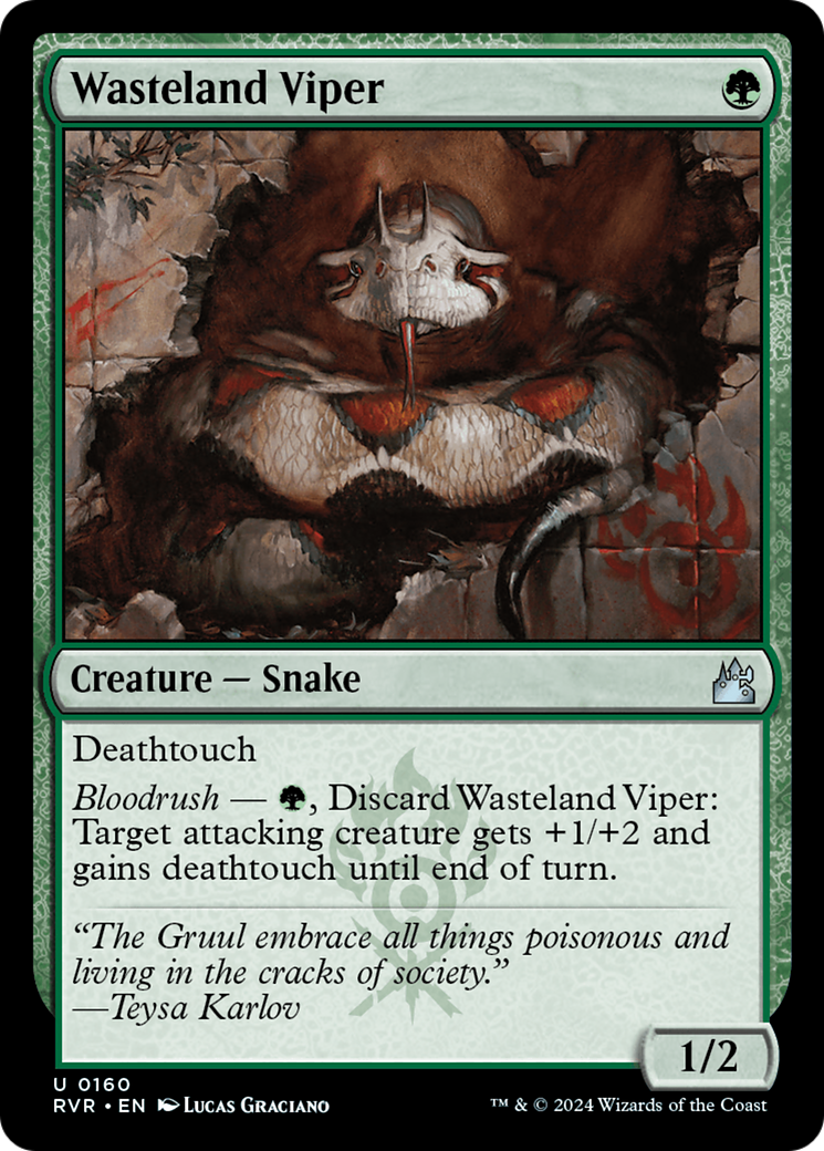 Image of Wasteland Viper (RVR-160) - Ravnica Remastered Foil
