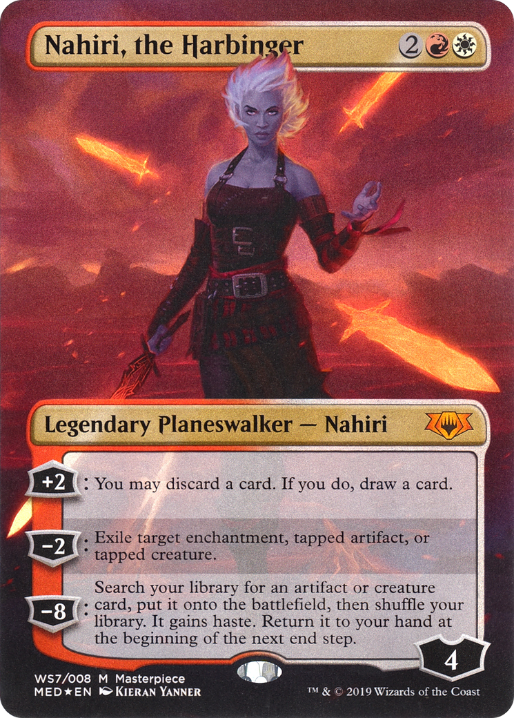 Image of Nahiri, the Harbinger (MED3-WS7) - Mythic Edition (Borderless) Foil