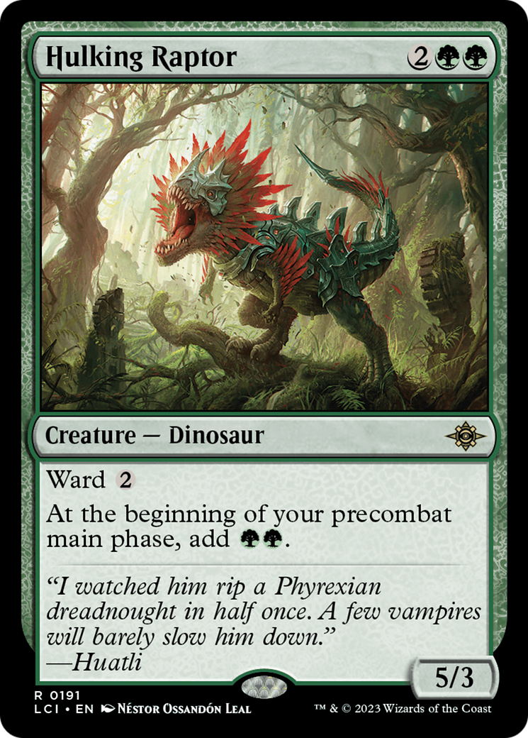Image of Hulking Raptor (LCI-191) - The Lost Caverns of Ixalan