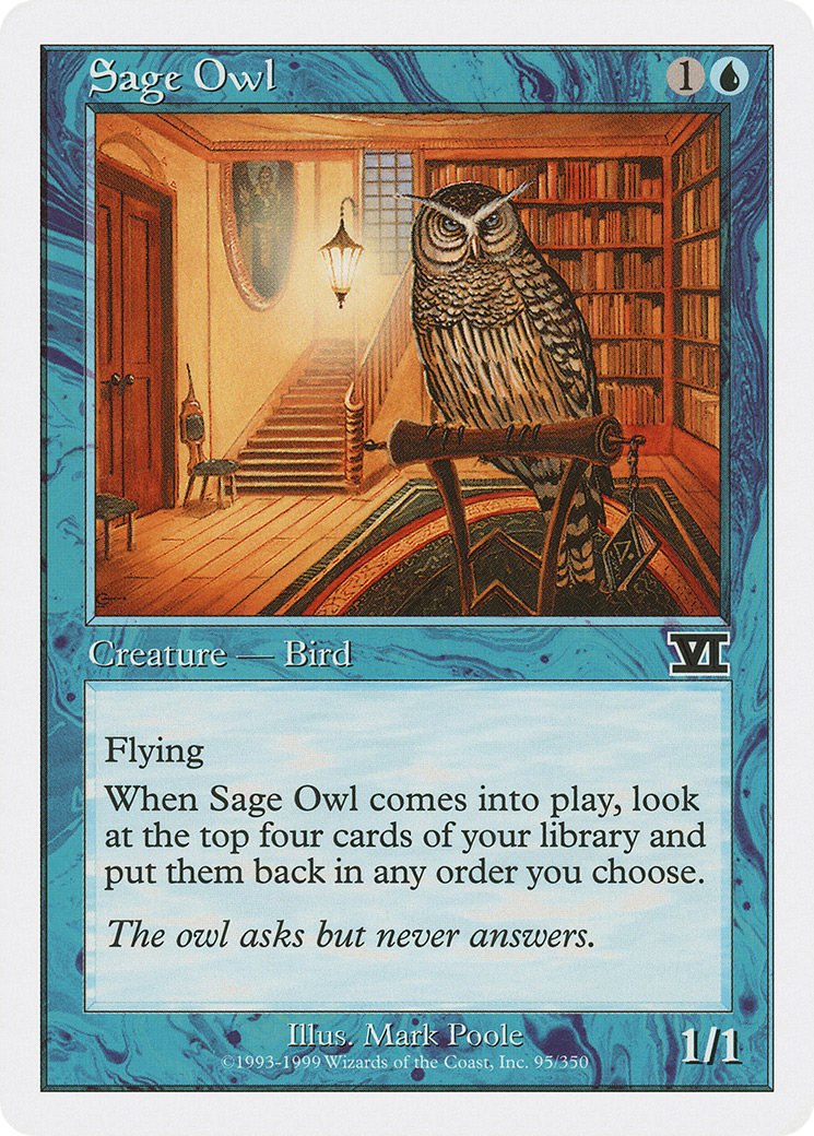 Image of Sage Owl (6ED-095) - Classic Sixth Edition