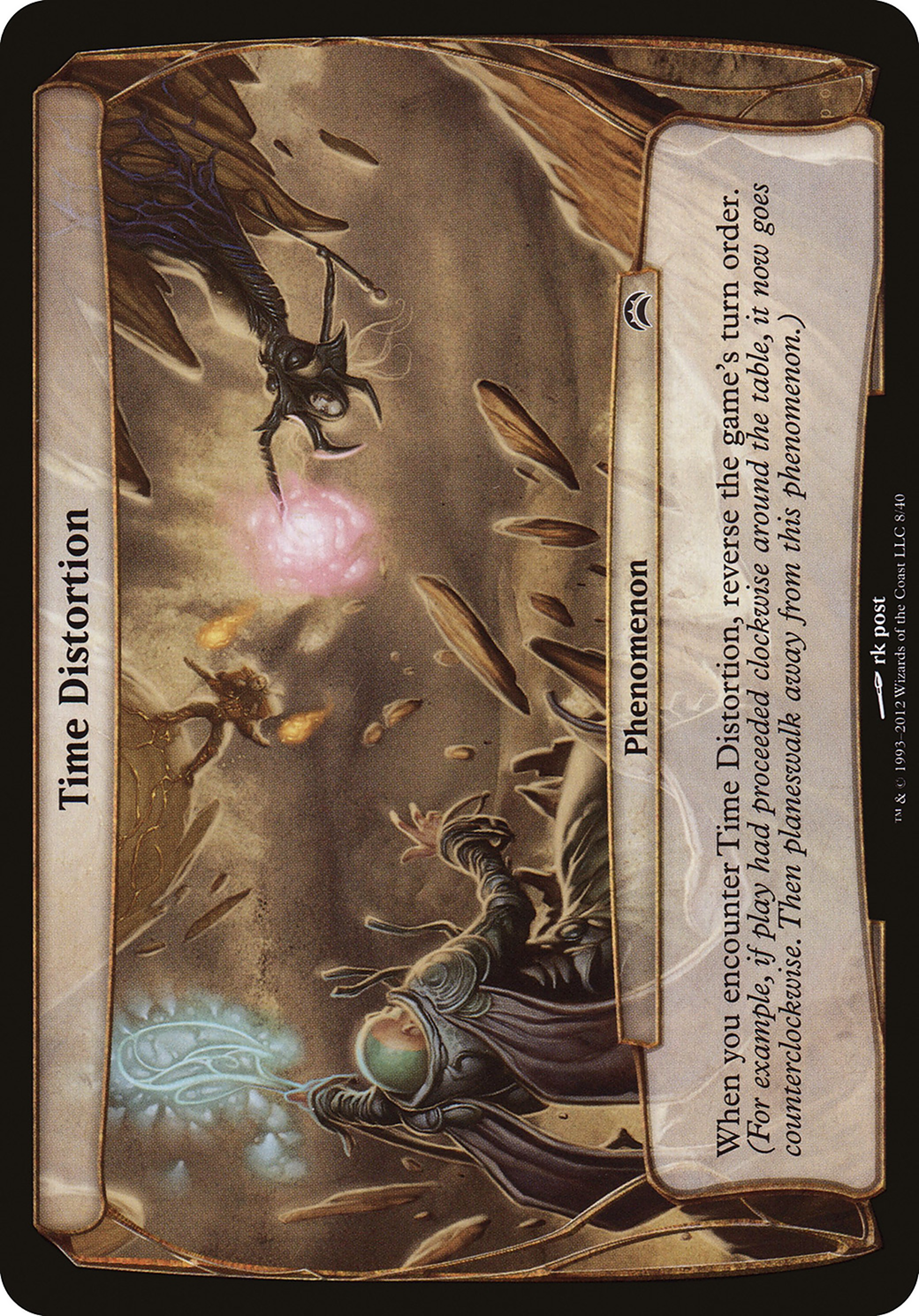 Image of Time Distortion (Planechase 2012) (OVER-008) - Planechase 2012 Planes