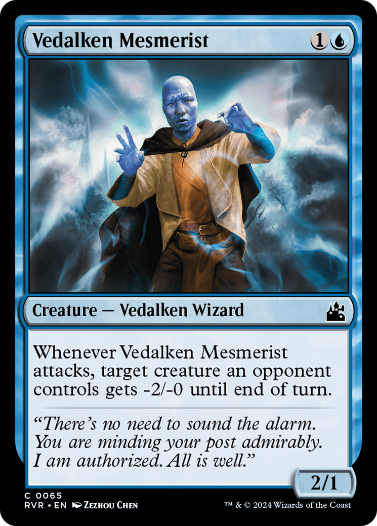 Image of Vedalken Mesmerist (RVR-065) - Ravnica Remastered Foil