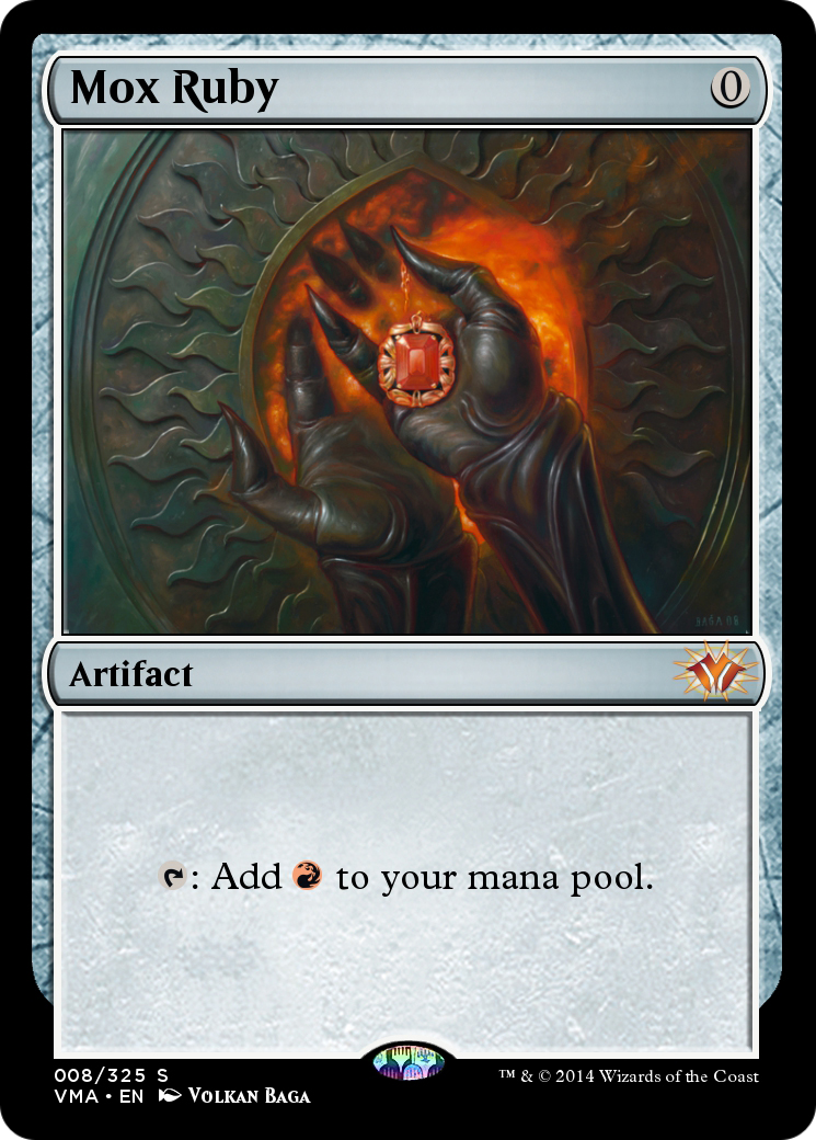 Image of Mox Ruby (VMA-008) - Vintage Masters Foil