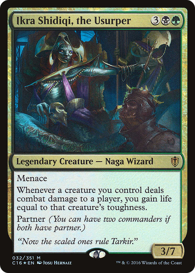 Image of Ikra Shidiqi, the Usurper (C16-032) - Commander 2016 Foil