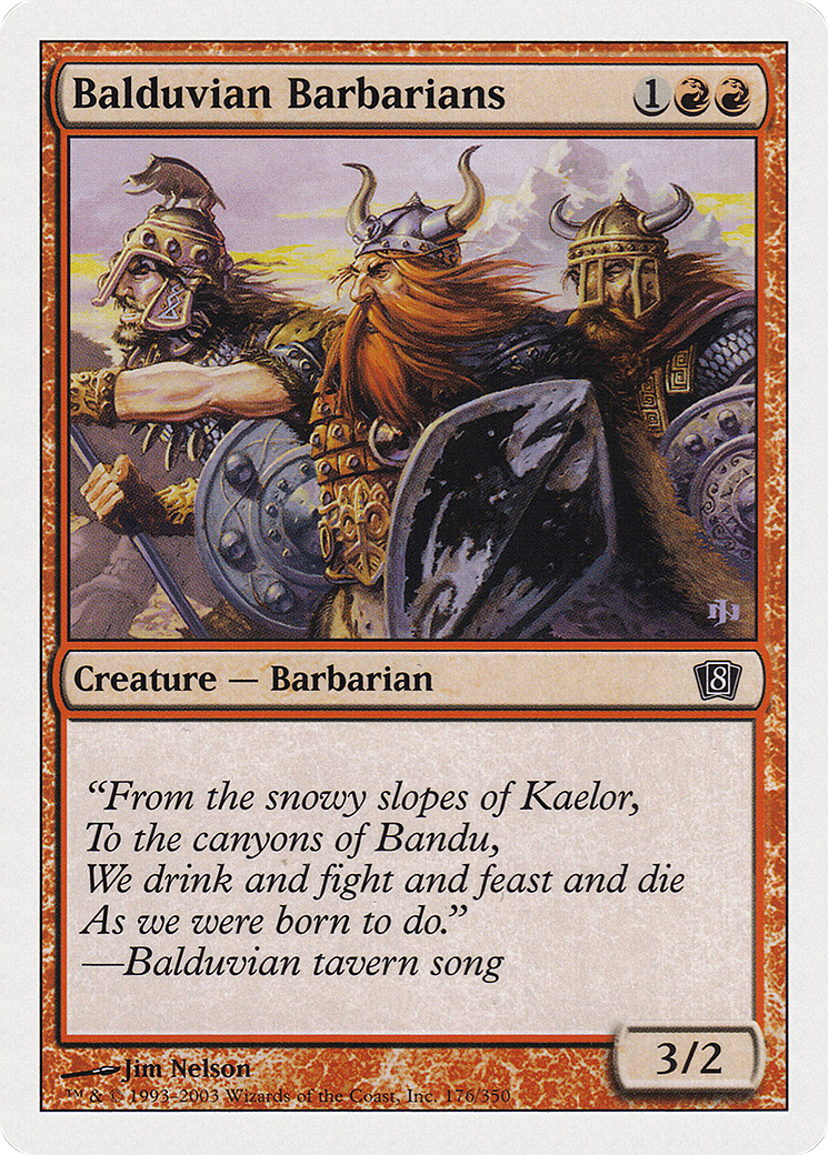 Image of Balduvian Barbarians (8ED-176★) - 8th Edition