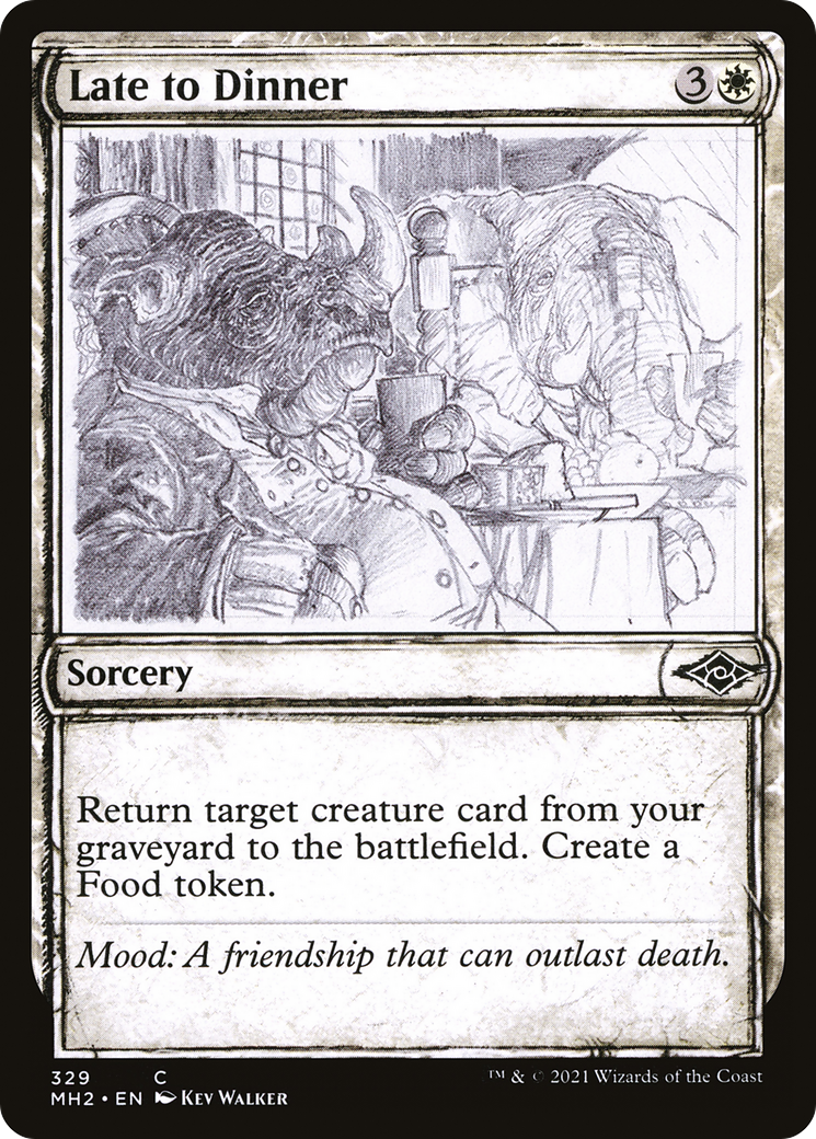 Image of Late to Dinner (Showcase) (MH2-329) - Modern Horizons 2: (Showcase) Foil