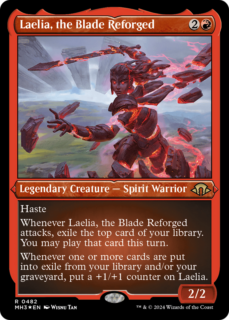 Image of Laelia, the Blade Reforged (Foil Etched) (MH3-482) - Modern Horizons 3 Foil
