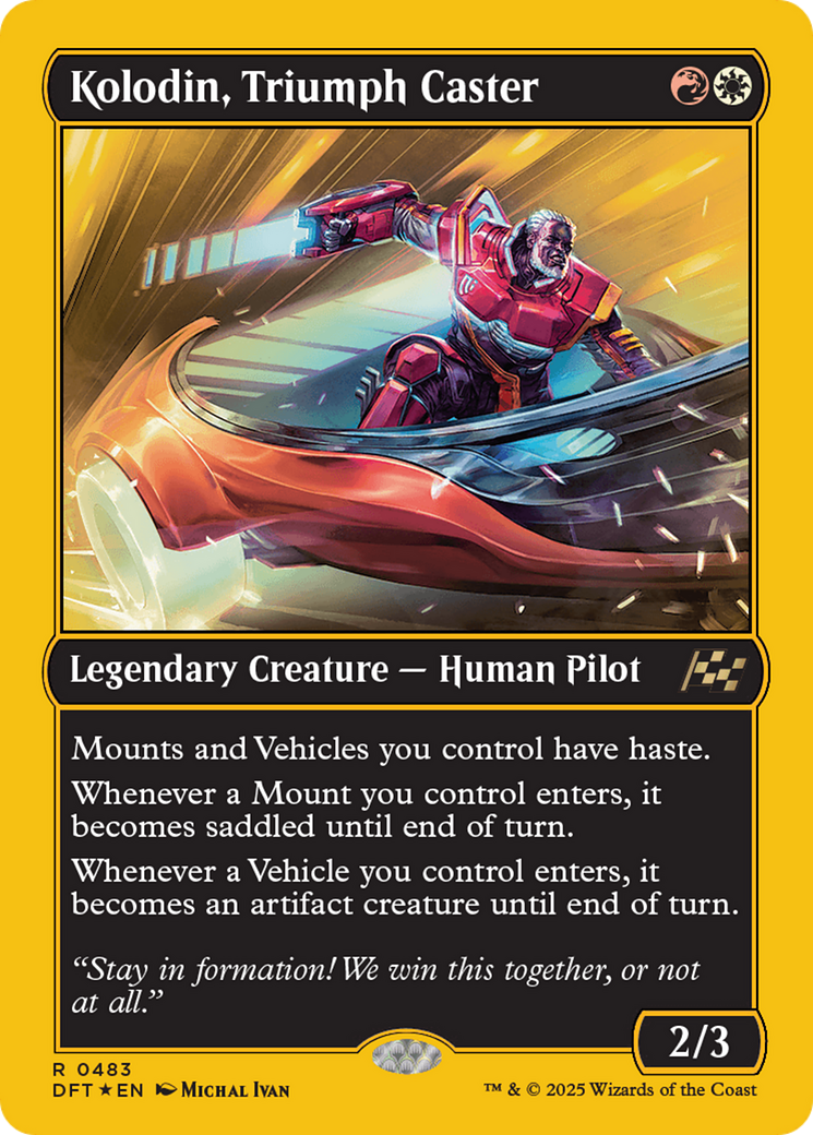 Image of Kolodin, Triumph Caster (First-Place Foil) (DFT-483) - Aetherdrift Foil
