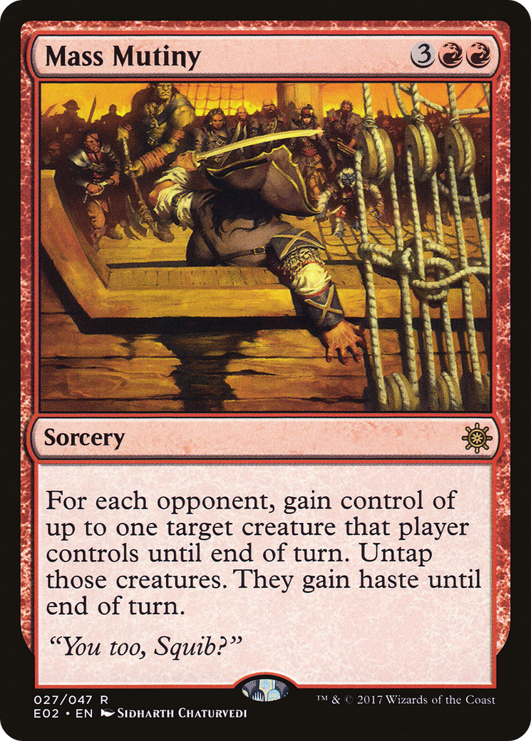 Image of Mass Mutiny (E02-027) - Explorers of Ixalan