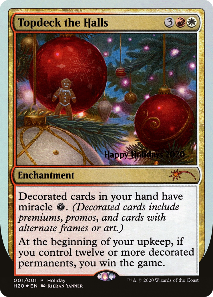 Image of Topdeck the Halls (SPECIAL-001) - Happy Holidays: (miracle) Foil