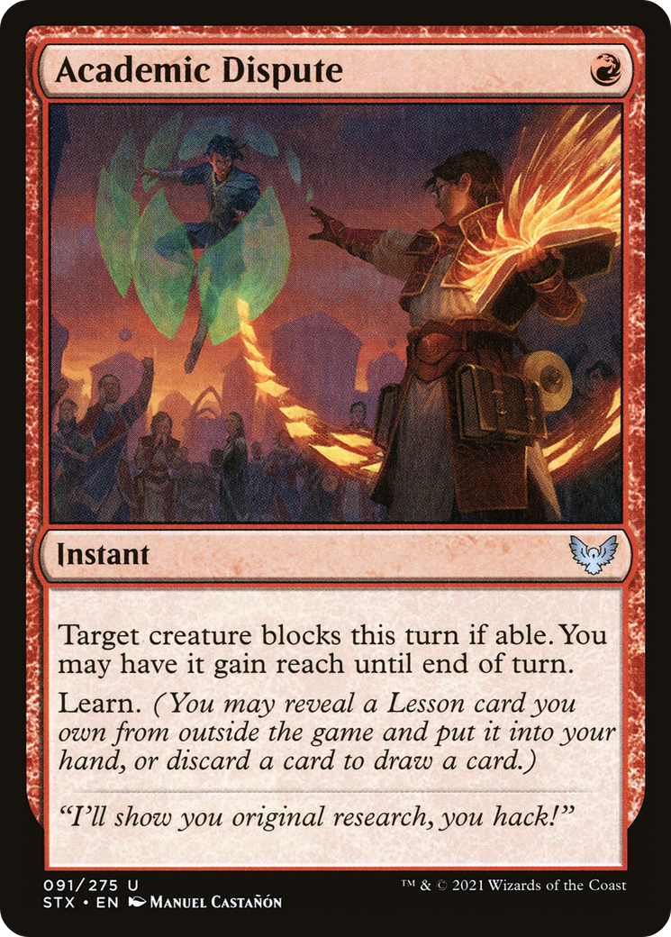 Image of Academic Dispute (STX-091) - Strixhaven: School of Mages Foil