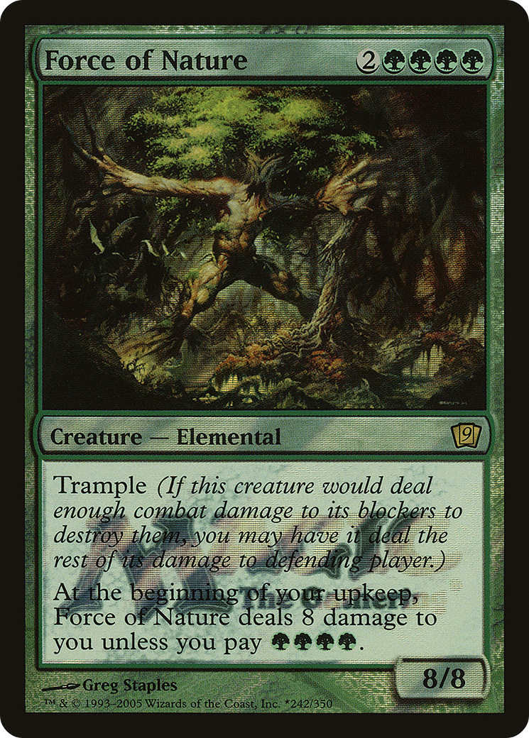 Image of Force of Nature (LARP-242) - Ninth Edition Promos Foil