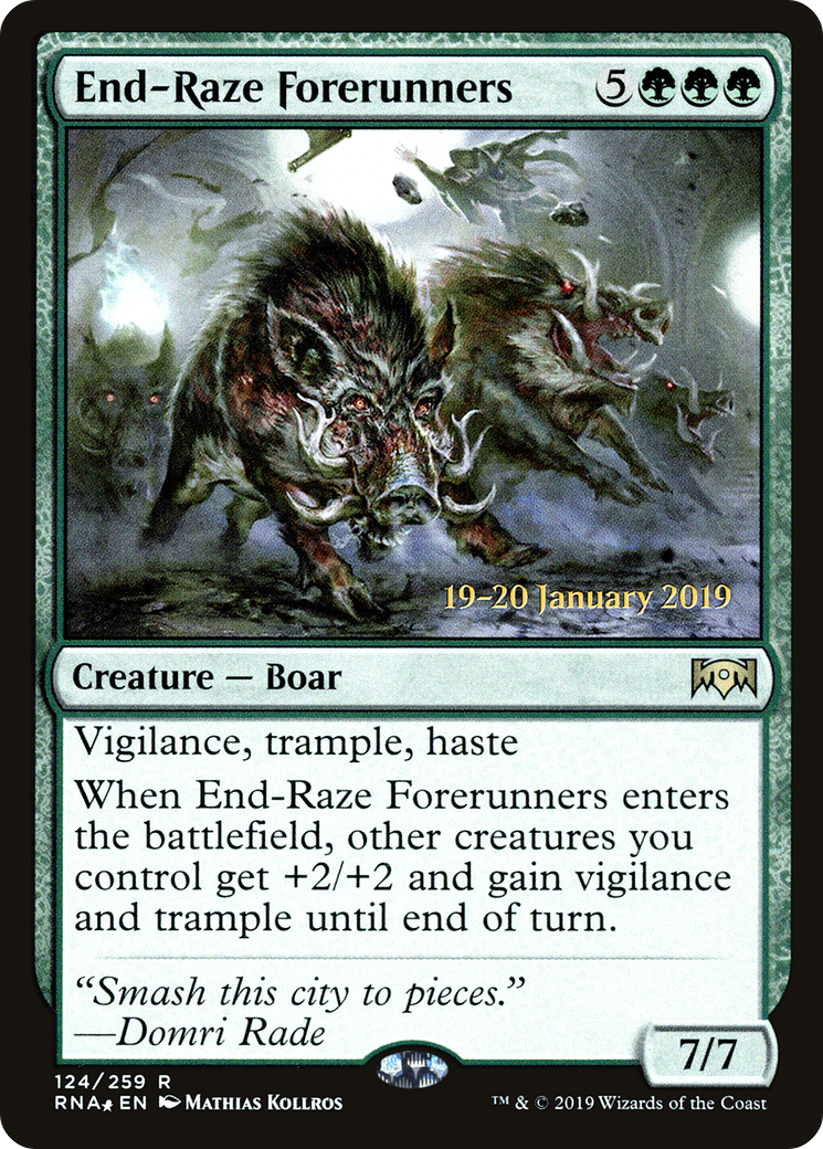 Image of End-Raze Forerunners (PRE-124) - Ravnica Allegiance Promos Foil
