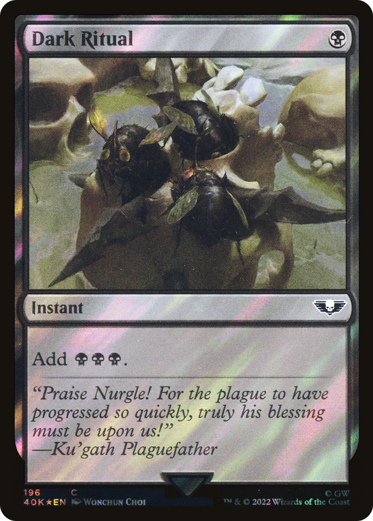 Image of Dark Ritual (Surge Foil) (40K-196) - Warhammer 40,000 Commander Foil