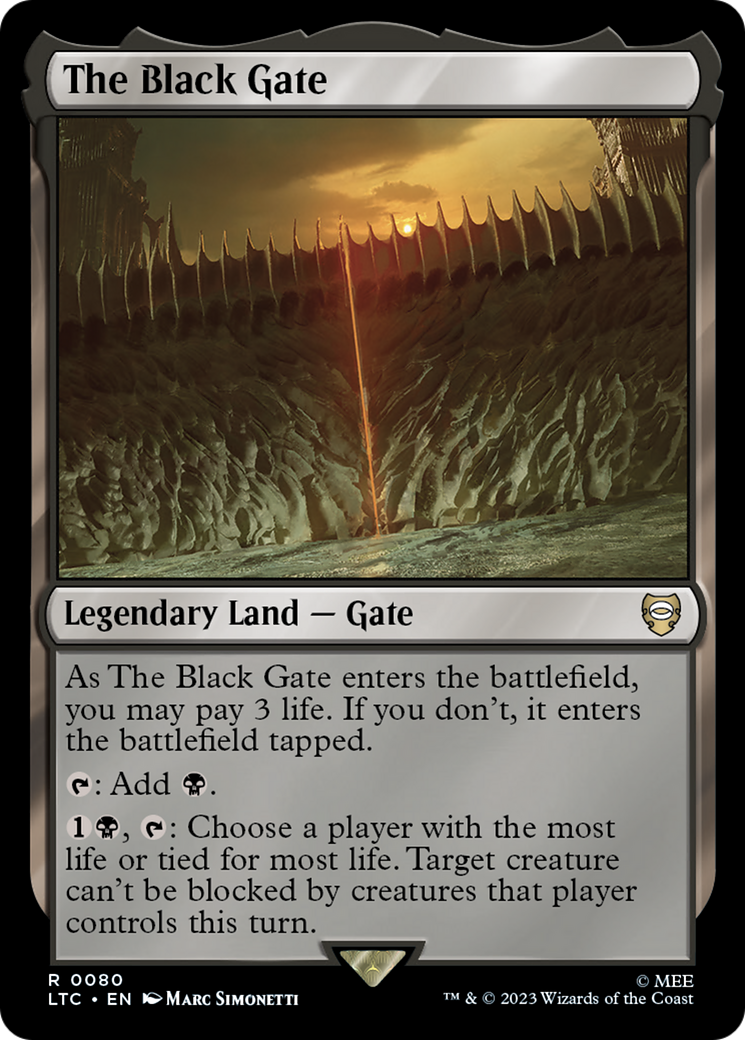 Image of The Black Gate (LTC-080) - Tales of Middle-earth Commander