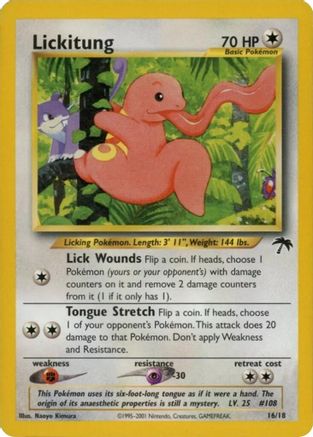 Image of Lickitung 016  Southern Islands - Rare