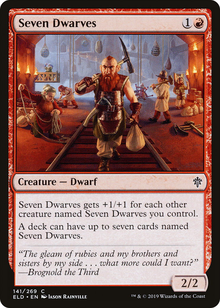 Image of Seven Dwarves (ELD-141) - Throne of Eldraine Foil