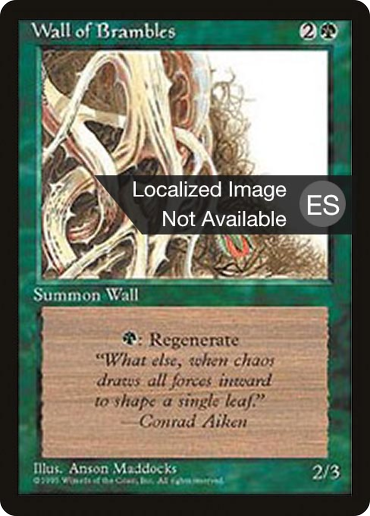 Image of Wall of Brambles (4BB-) - Fourth Edition Foreign Black Border