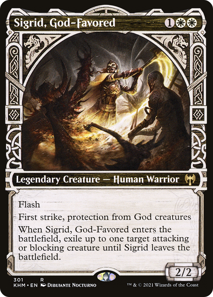 Image of Sigrid, God-Favored (Showcase) (KHM-301) - Kaldheim: (Showcase)