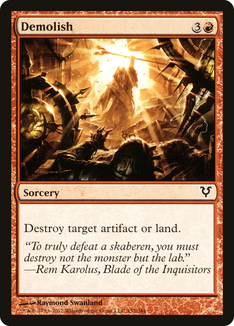 Image of Demolish (AVR-132) - Avacyn Restored Foil