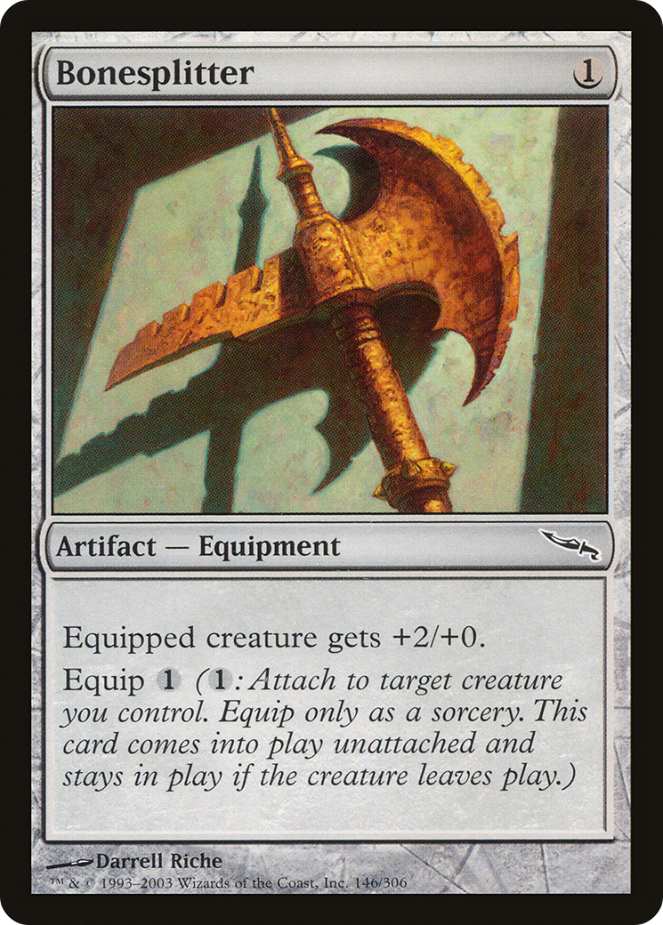 Image of Bonesplitter (MRD-146) - Mirrodin Foil