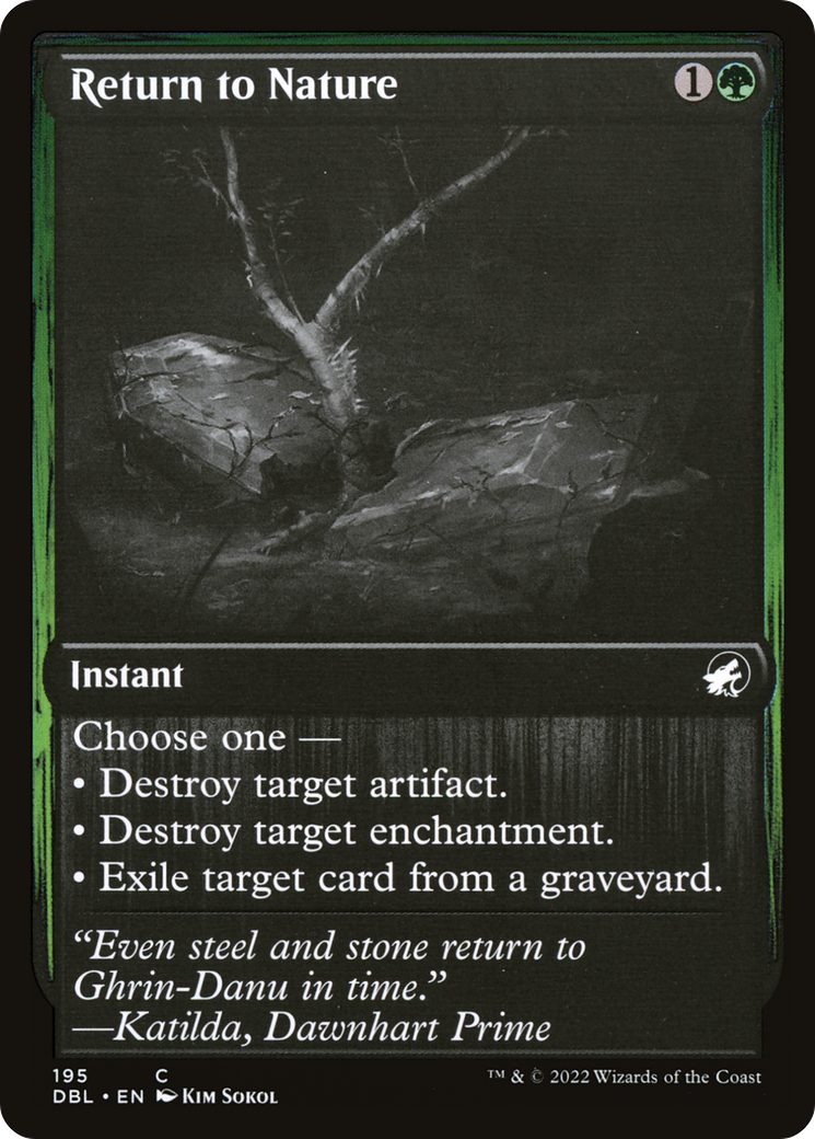 Image of Return to Nature (DBL-195) - Innistrad: Double Feature