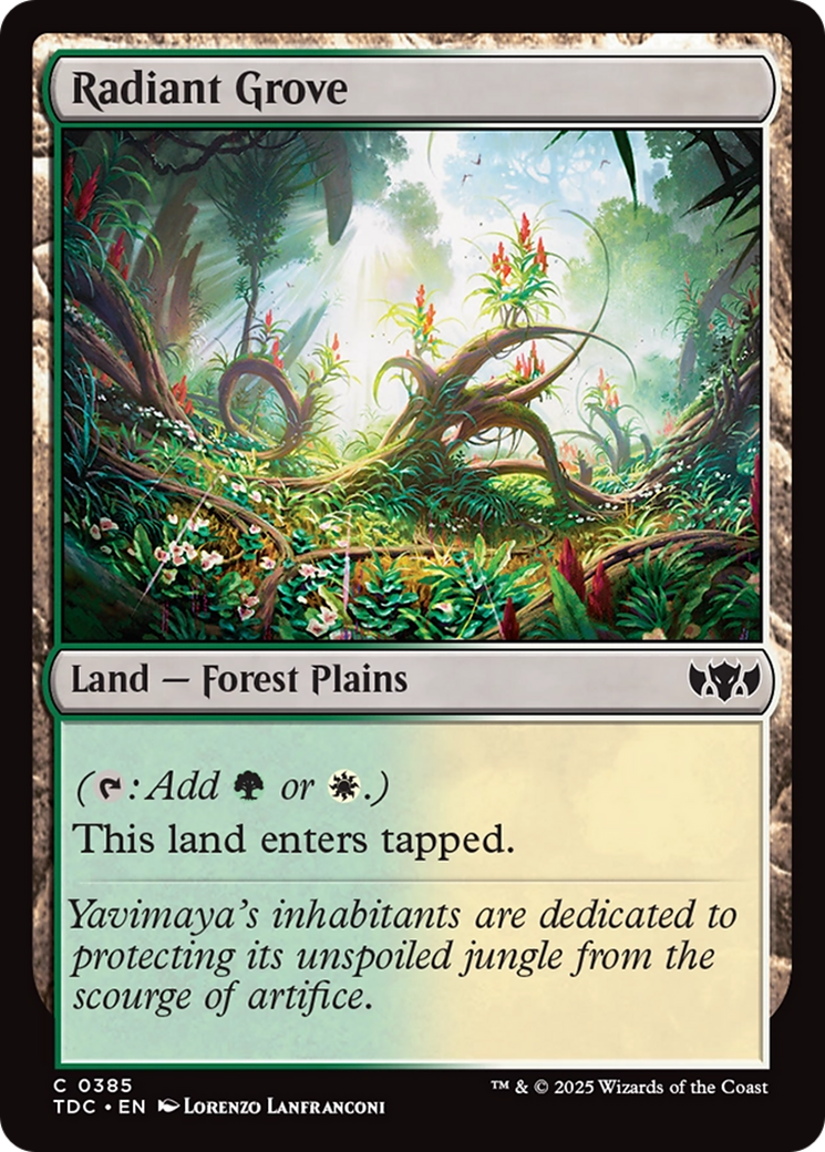 Image of Radiant Grove (TDC-385) - Commander: Tarkir: Dragonstorm