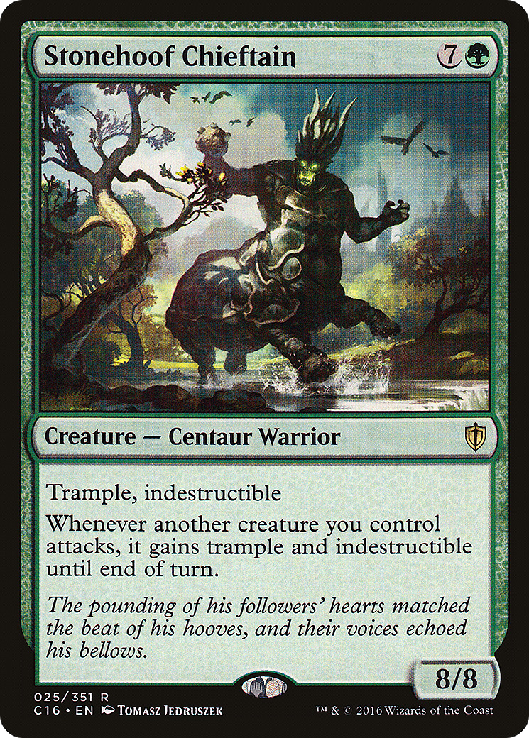 Image of Stonehoof Chieftain (C16-025) - Commander 2016
