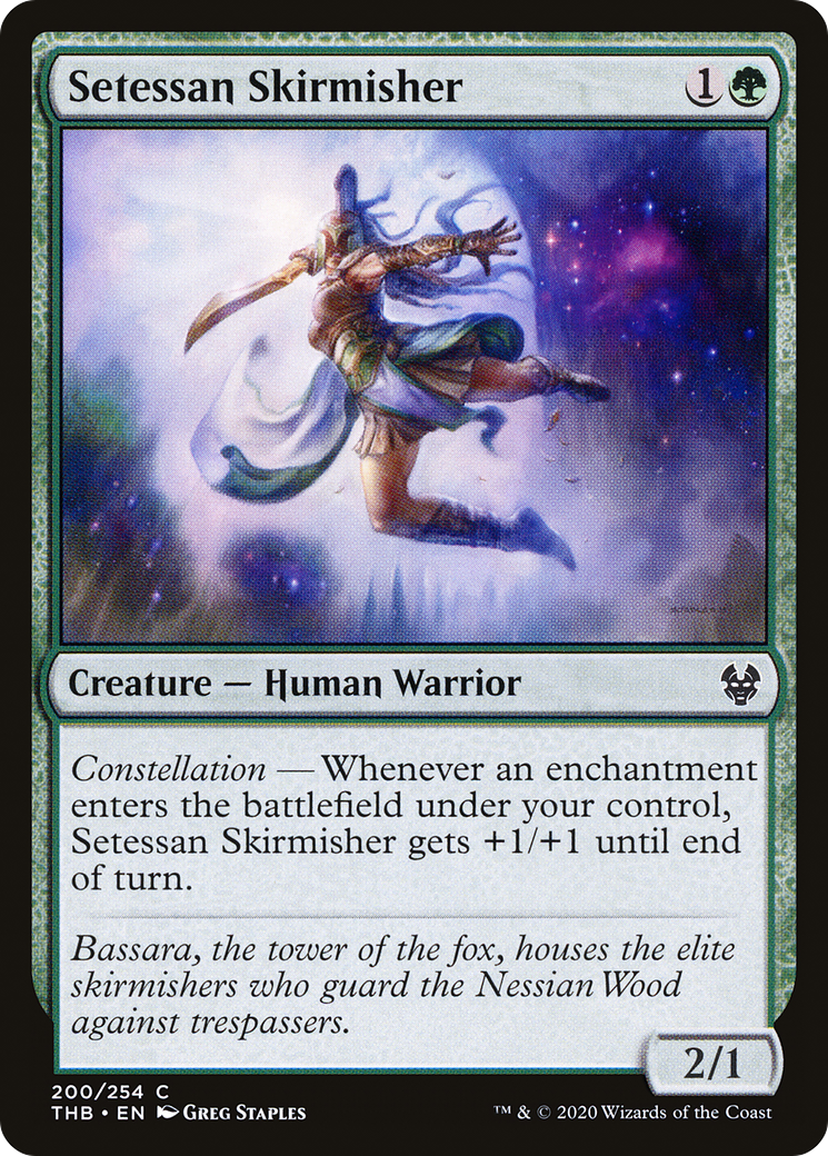 Image of Setessan Skirmisher (THB-200) - Theros Beyond Death Foil