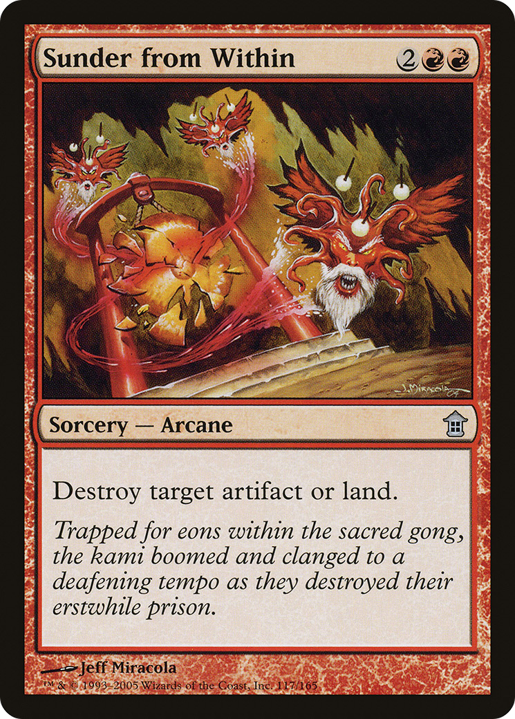 Image of Sunder from Within (SOK-117) - Saviors of Kamigawa Foil