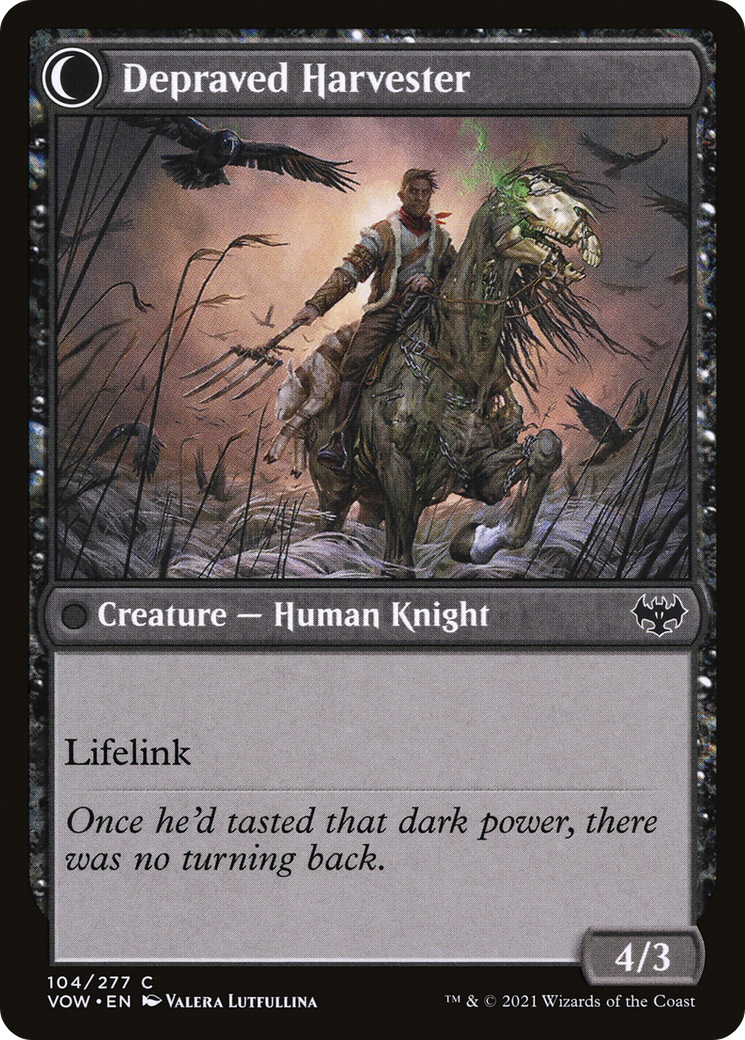 Image of Desperate Farmer (VOW-104) - Innistrad: Crimson Vow: (Double Faced Transform) Foil