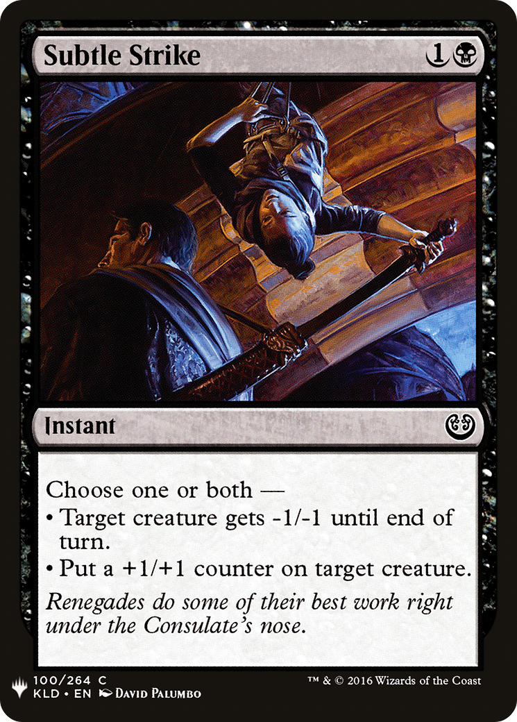Image of Subtle Strike (LIST-100) - The List