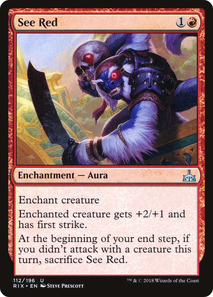 Image of See Red (RIX-112) - Rivals of Ixalan Foil