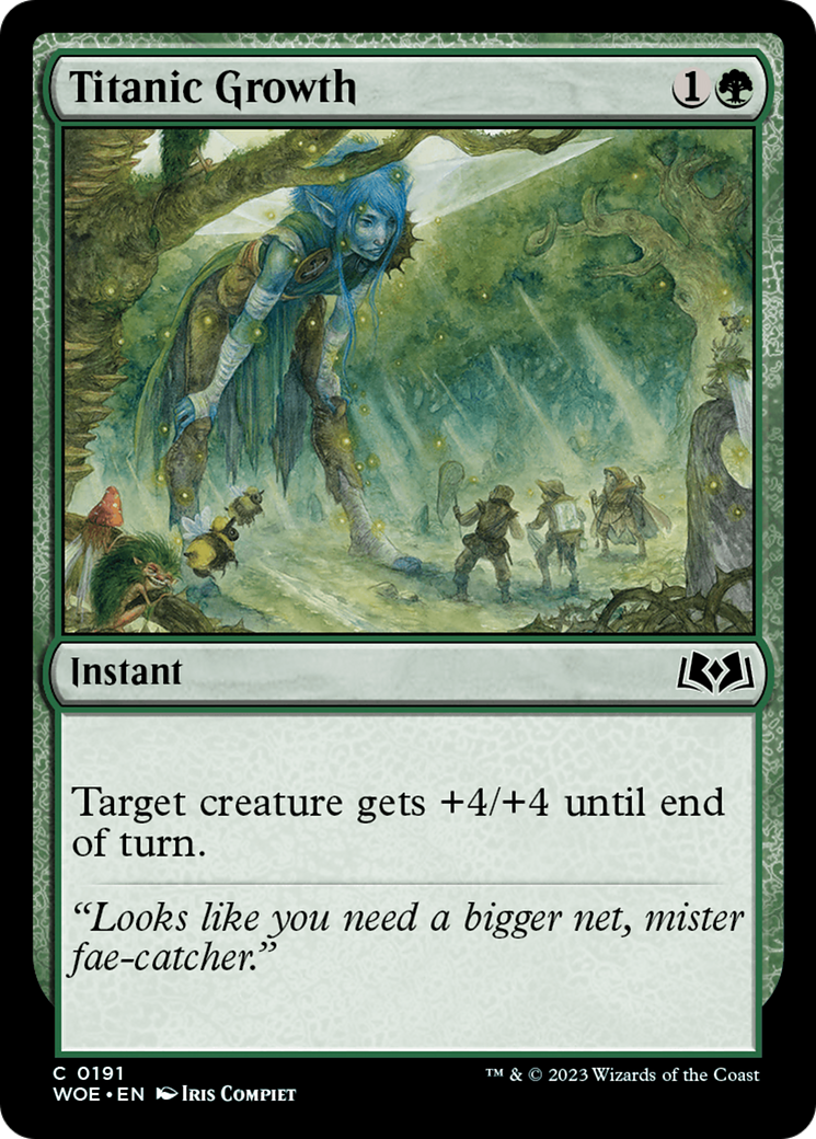 Image of Titanic Growth (WOE-191) - Wilds of Eldraine Foil