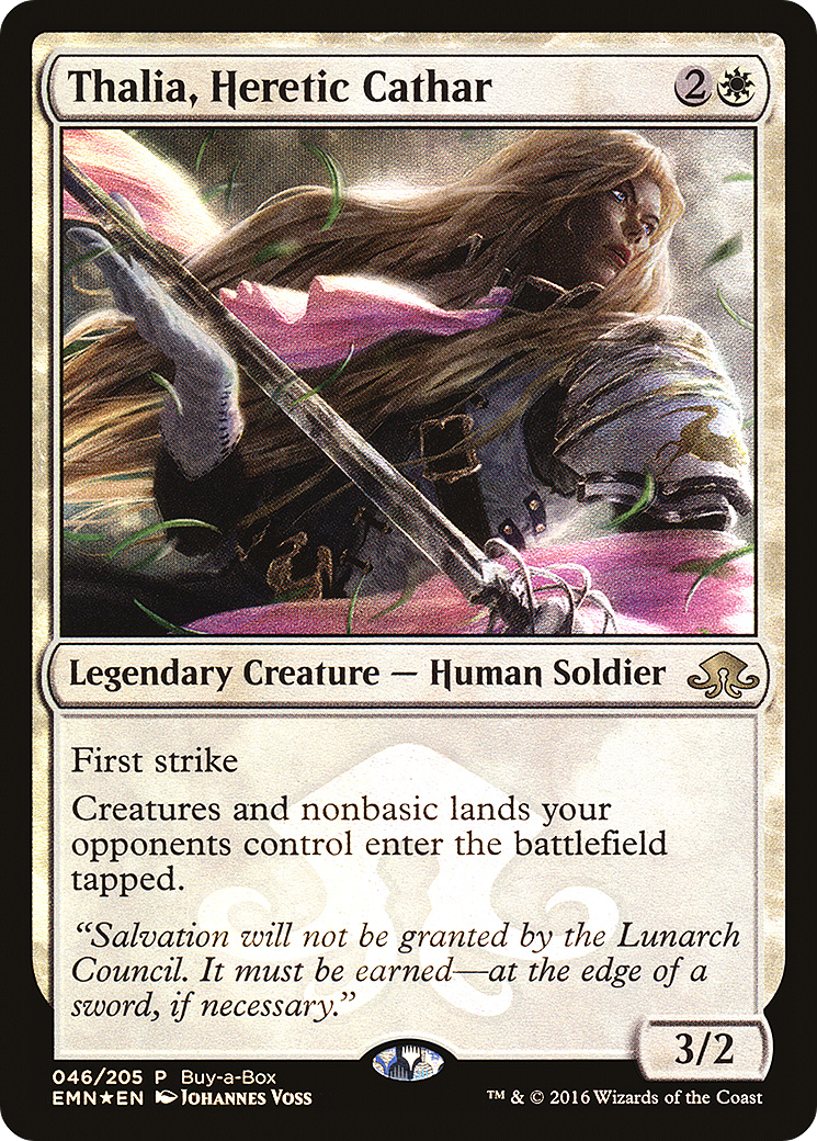 Image of Thalia, Heretic Cathar (BABP-046) - Eldritch Moon Promos Foil