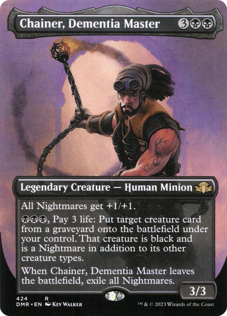 Image of Chainer, Dementia Master (Borderless) (DMR-424) - Dominaria Remastered (Borderless)