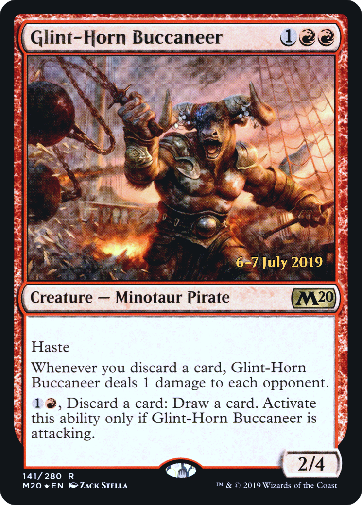 Image of Glint-Horn Buccaneer (PRE-141) - Core Set 2020 Promos Foil