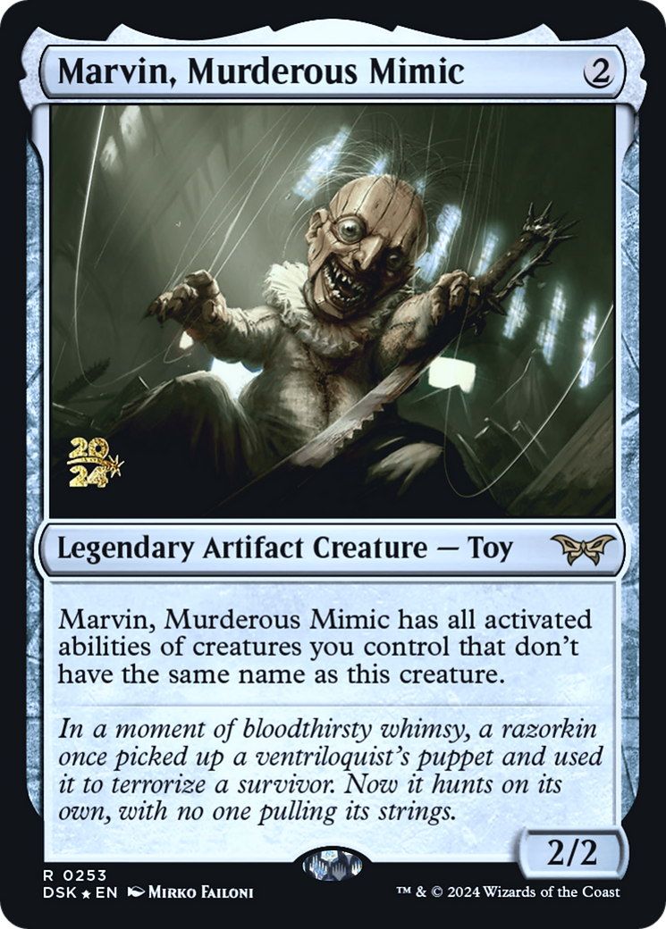Image of Marvin, Murderous Mimic (PRE-253) - Duskmourn: House of Horror Promos Foil