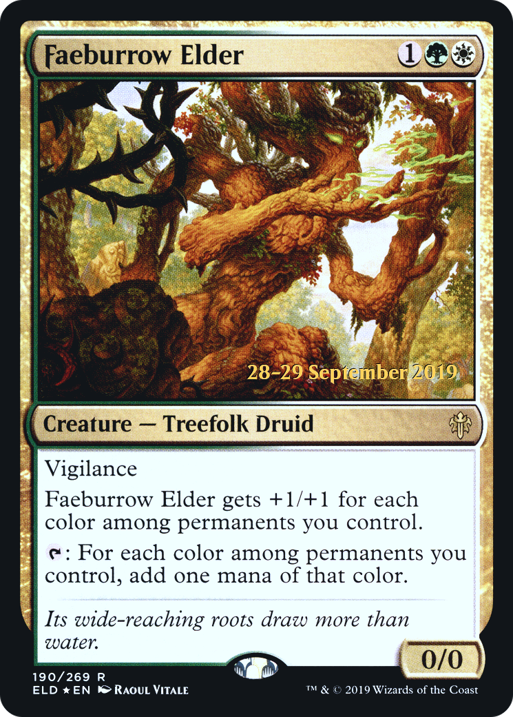 Image of Faeburrow Elder (PRE-190) - Throne of Eldraine Promos Foil