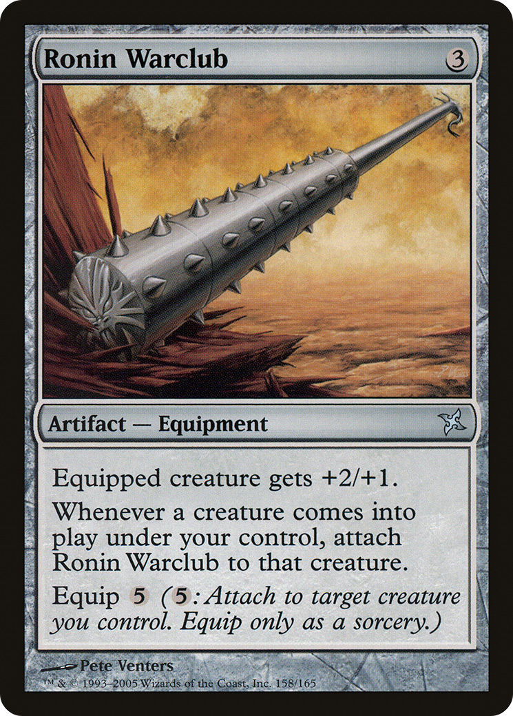 Image of Ronin Warclub (BOK-158) - Betrayers of Kamigawa Foil