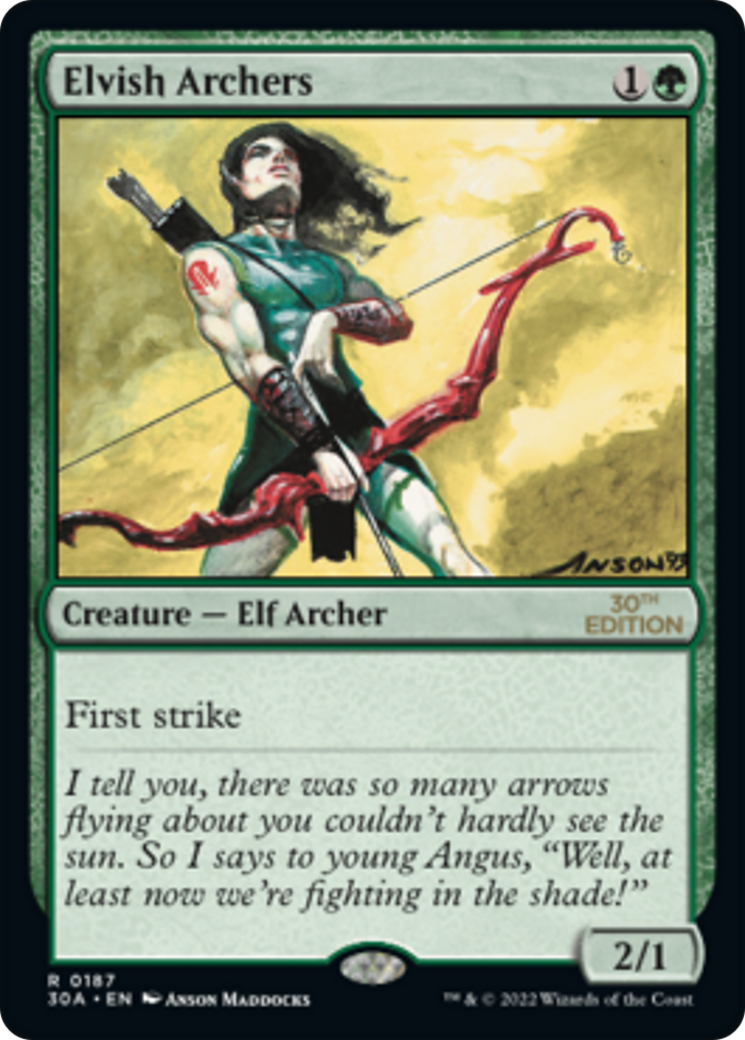 Image of Elvish Archers (30A-187) - 30th Anniversary Edition
