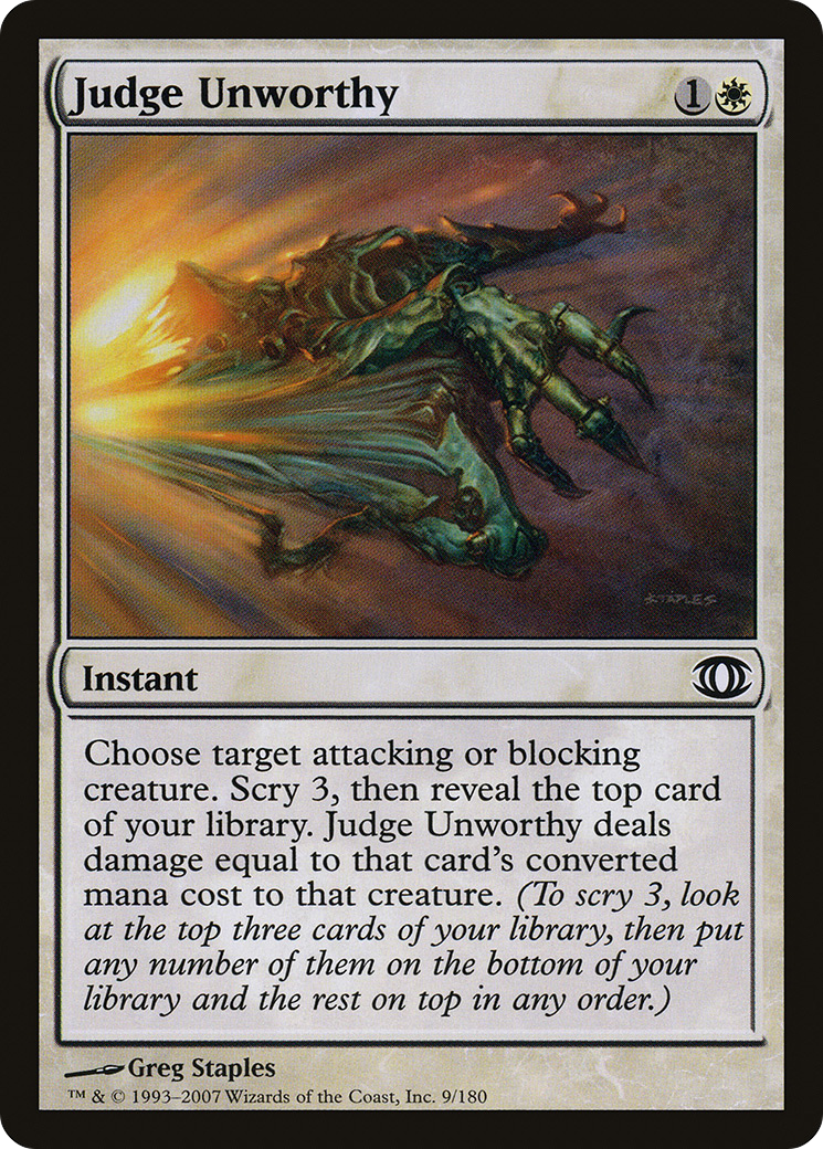 Image of Judge Unworthy (FUT-009) - Future Sight