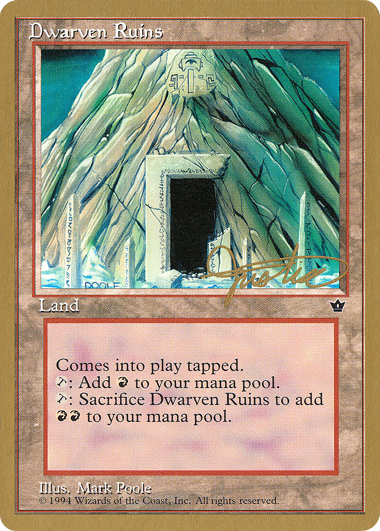 Image of Dwarven Ruins - 1996 Mark Justice (FEM) (WCD-) - Pro Tour Collector Set
